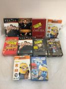 10 x DVD movie / TV box sets