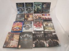 16 x Assorted DVDs to include Battle of the Bulge, Battleship Island, Aftermath, The Ritual, Ju...