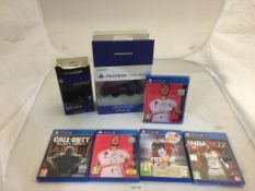 5 x PS4 games, PS4 Charge & Sony Playstation Dual shock controller