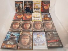 16 x Assorted DVDs to include Martian, Sniper, R.I.P.D., Terminator, Everly, An Eskimo Tale, Mi...