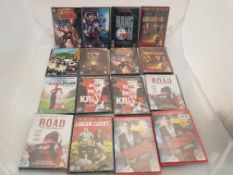 16 x Assorted DVDs to include Road, Logan Lucky, The Runner, Rise of the Krays, The Game Plan, Sh...