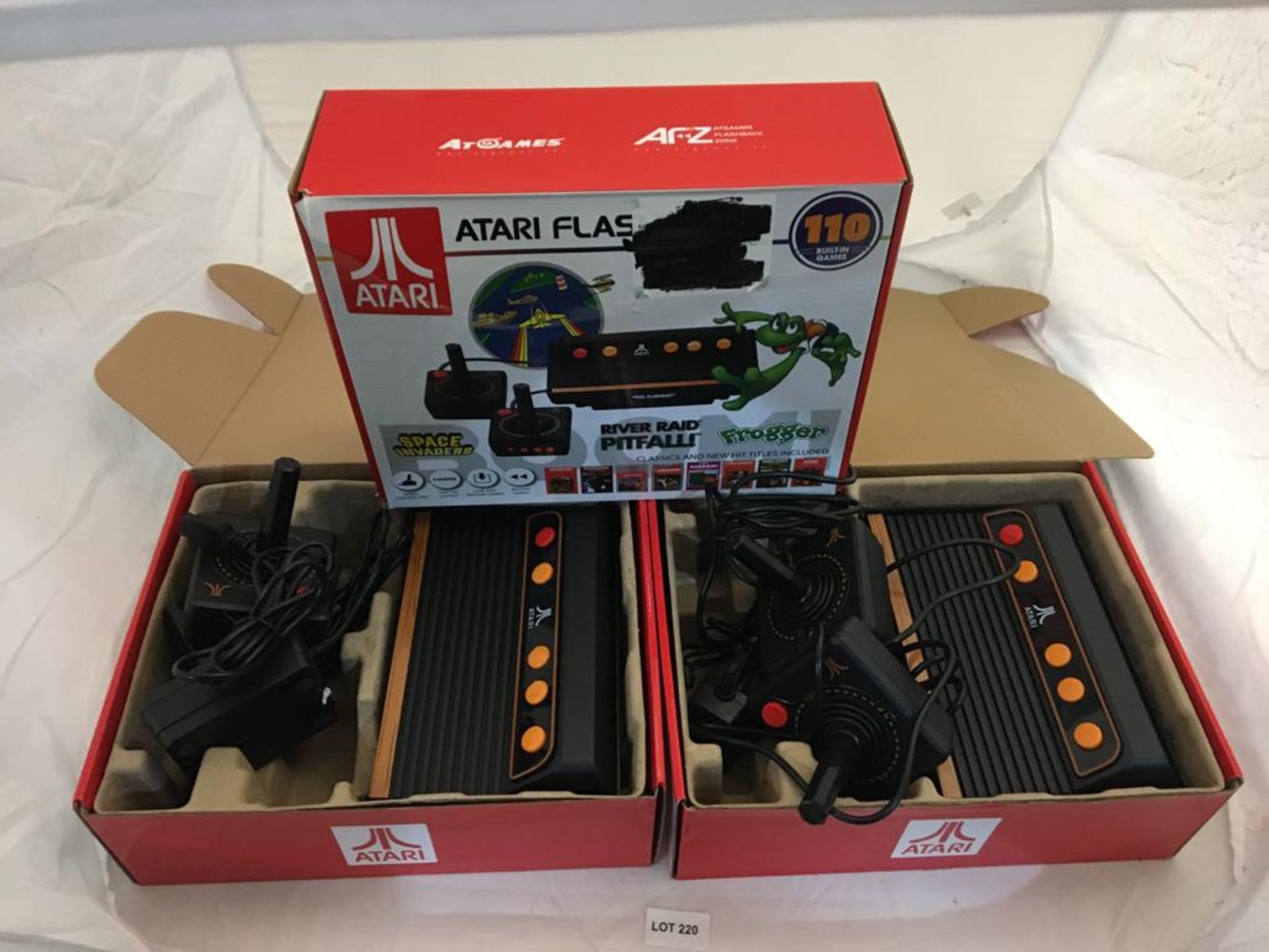 3 x ATARI retro gaming consoles