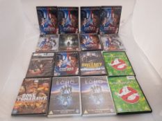 16 x Assorted DVDs to include Ghostbusters 1,2, Bone Tomahawk, Civil War, Sweeny Paris, Devils Wo...