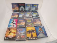 16 x Assorted DVDs to include The Meg, Peters Dragon, Alice in Wonderland, Wall.E, The Spy Who ...