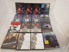 16 x Assorted DVDs to include American Sniper, Gridlocked, Great White, Ouija, Revenant, 33 Hou...