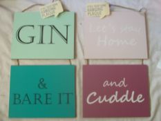 96 x Style Your Home Hanging Plaque