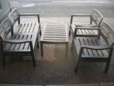 Garden Furntiure - Bench, 2 Chairs & Table