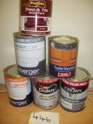 6 x 1.25ltr & 1ltr Various Paint