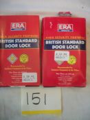 2 x ERA Deadlock & Sashlock Locks