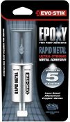 6 x Evo-Stik Epoxy Two Part Adhesive Rapid Metal Ultra Strong