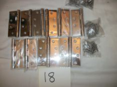 10 x 4" Ball Bearing Hinges with Screws