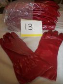 12 Pairs x Rubber Gauntlet Gloves