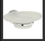Roper Rhodes Minima Frosted Glass Soap Dish & Holder