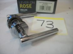 2 Pair x T Bar Lever on Rose