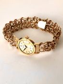 Rare And Visually Stunning Vintage Rolex 8823 Ladies 18K Gold Watch