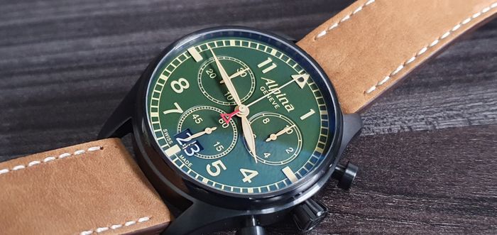 Alpina Green Chrono Brand New In Box With Papers - Image 5 of 5