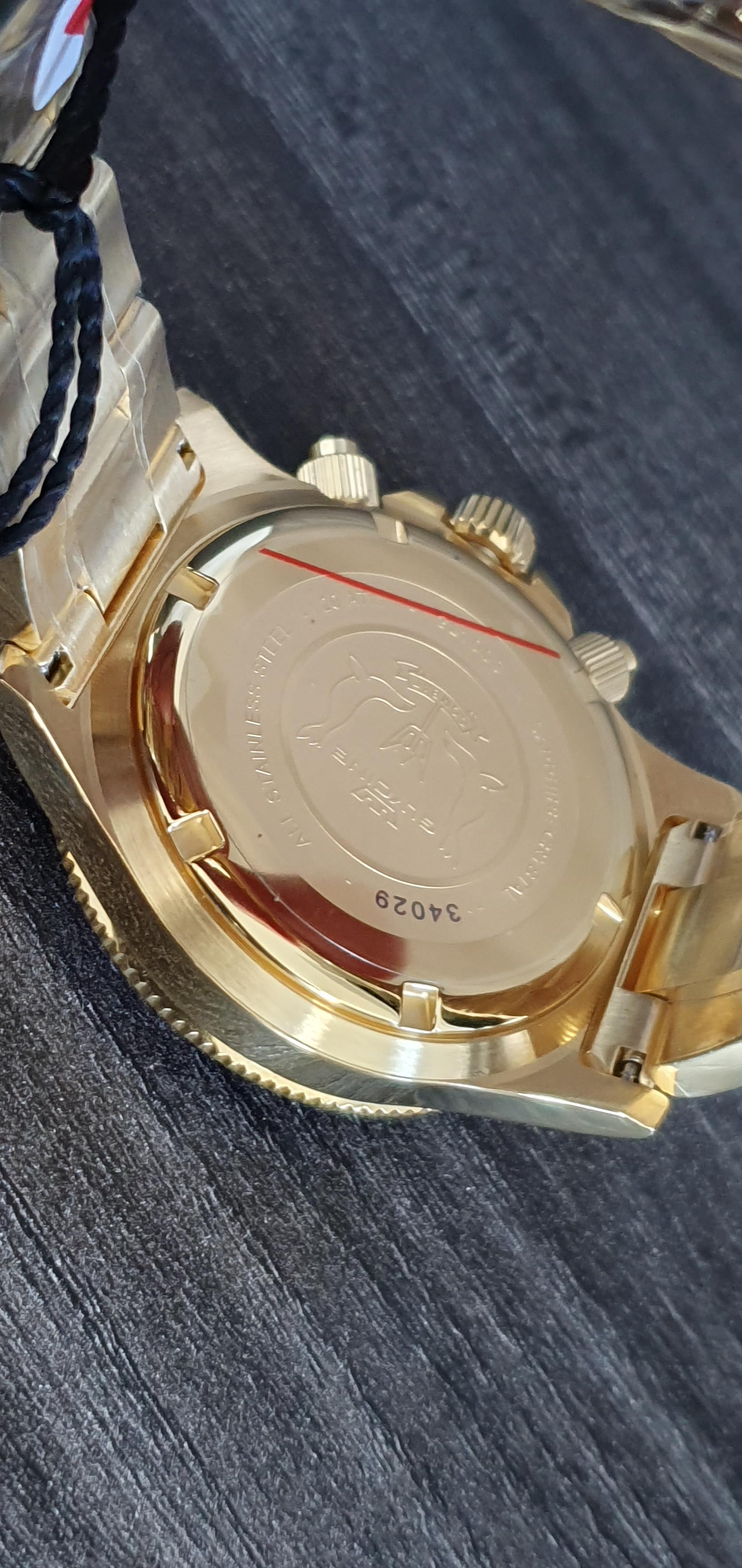 Glycine Gold Plated Watch - Image 4 of 8