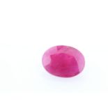 Loose Oval Burmese Ruby 1.35 Carats