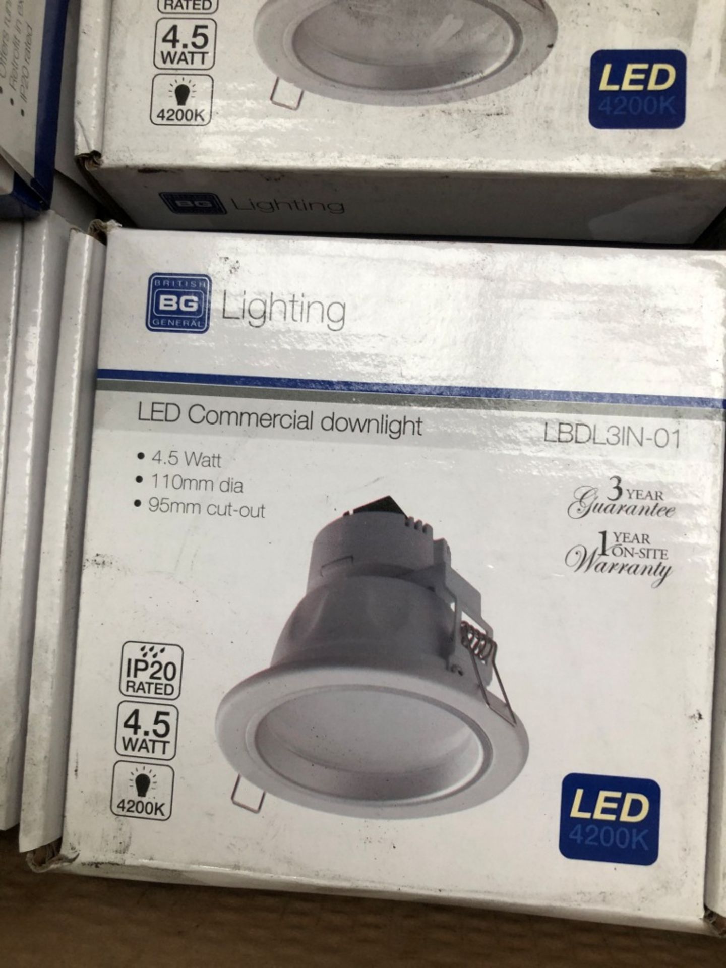 4X Bg Electrical 4.5W Led Downlighters Inc Drivers - Image 2 of 2