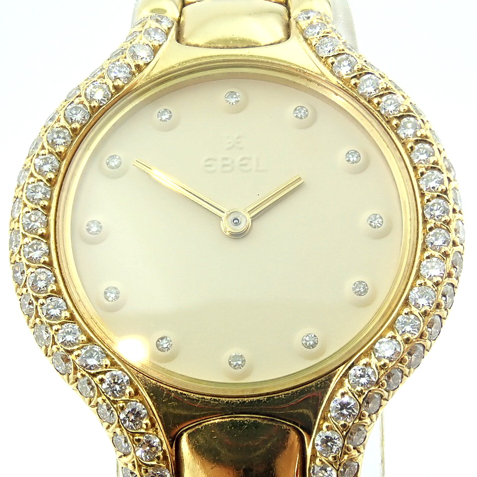 Ebel / Beluga Diamond - 18K Solid Gold - Lady's Yellow gold Wrist Watch