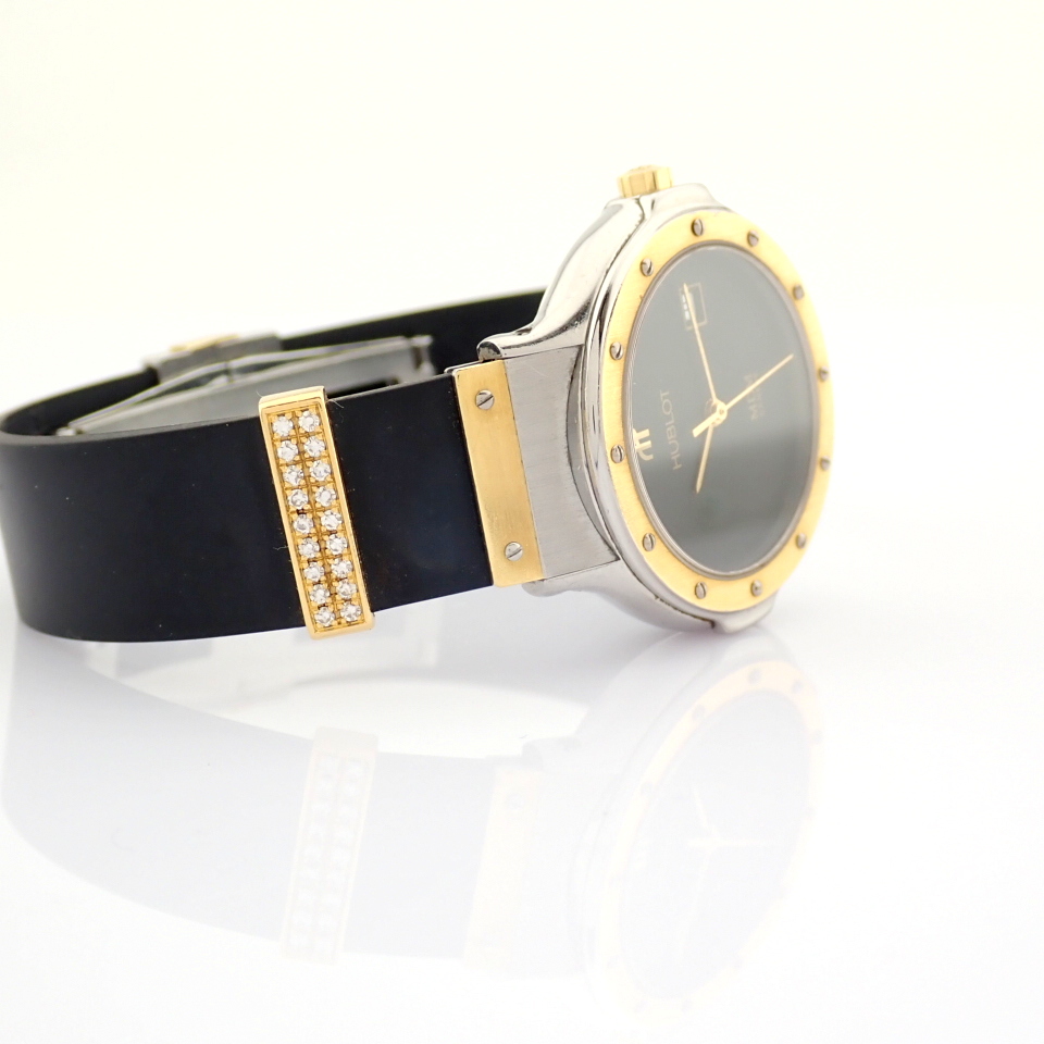 Hublot / MDM Diamond 18K Gold & Steel - Lady's Gold/Steel Wrist Watch - Image 15 of 17