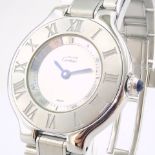 Cartier / Must De - Lady's Steel Wrist Watch