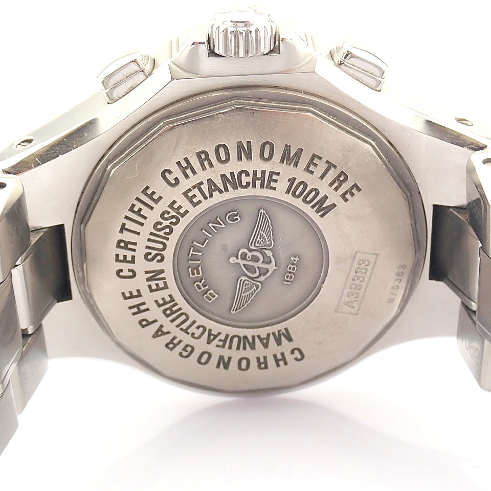 Breitling / A39363 - Gentlemen's Steel Wrist Watch - Image 9 of 11