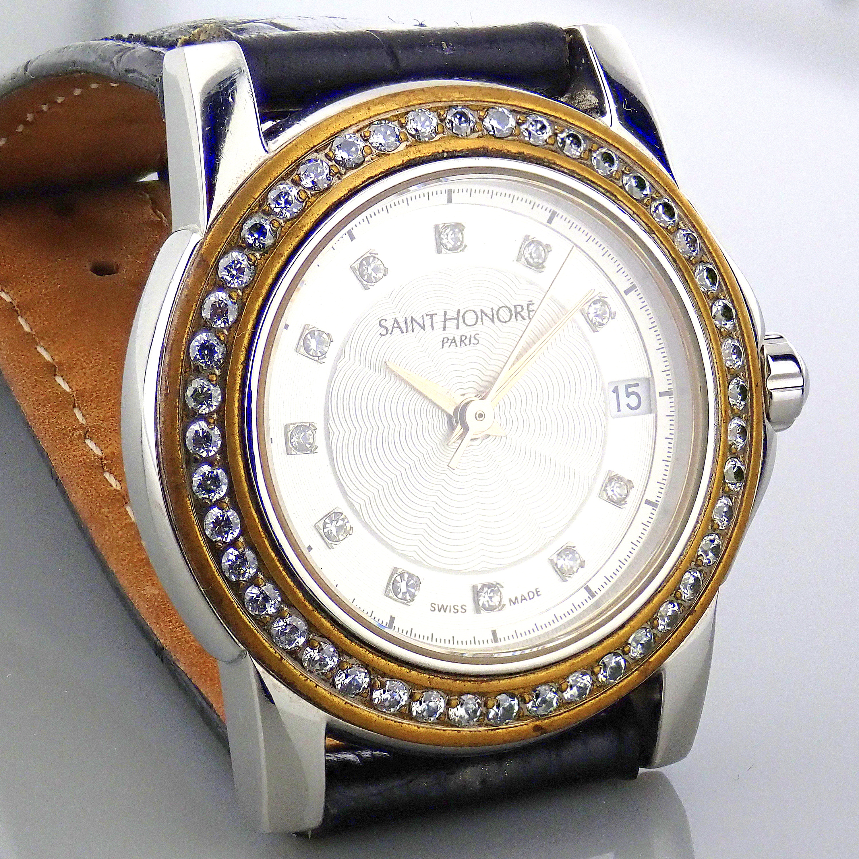 Saint Honore / Diamond - Lady's Gold/Steel Wrist Watch - Image 7 of 12