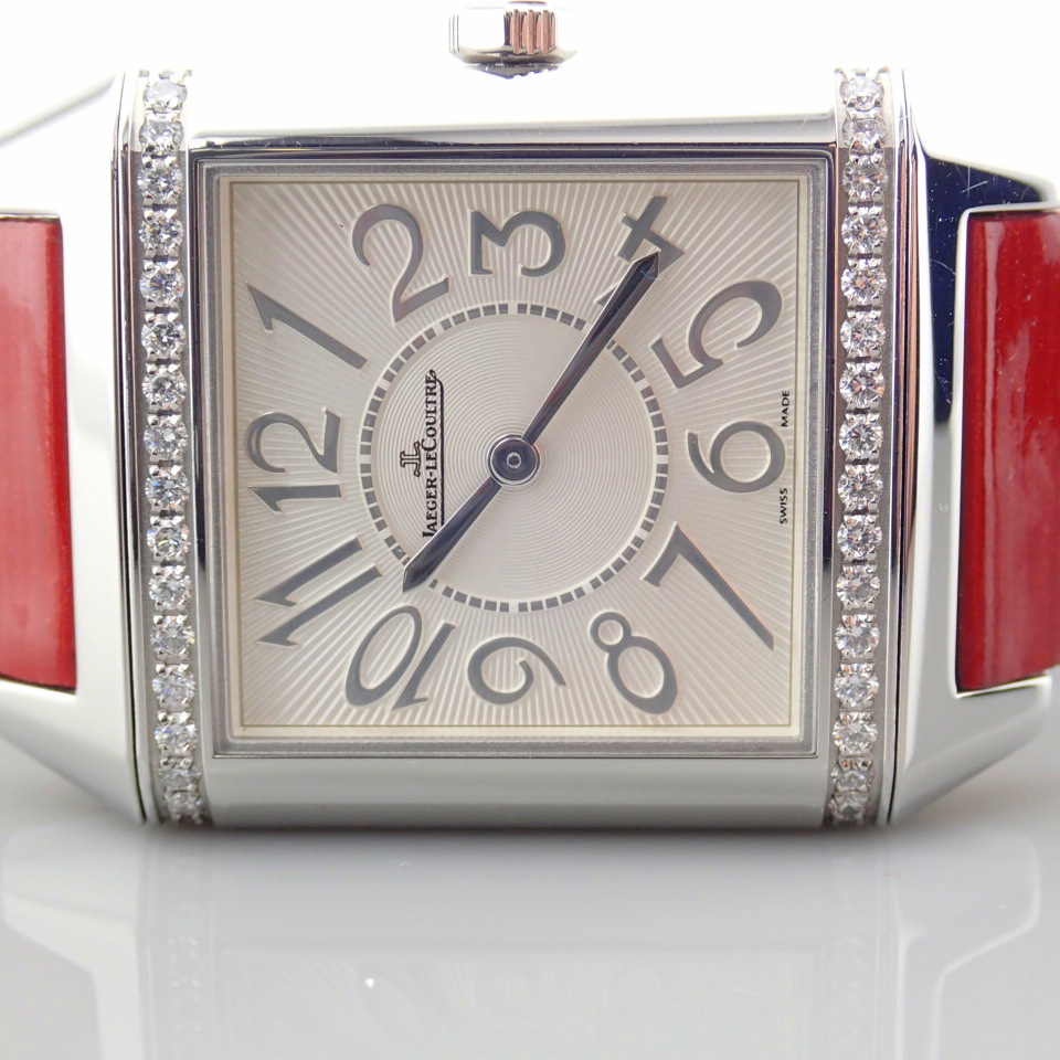 Jaeger-LeCoultre / Reverso Diamond - Unisex Steel Wrist Watch - Image 7 of 11