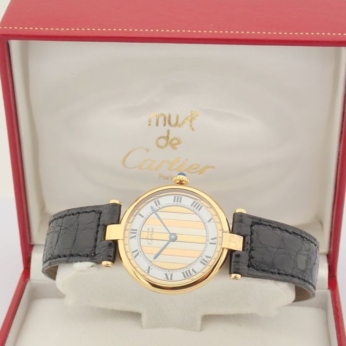 Cartier / Must De - Lady's Gold-plated Wrist Watch - Image 2 of 10