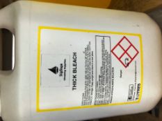 8 X 5L Bottles Of Industrial Strength Thick Bleach