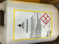 4 X 5L Bottles Of Industrial Strength Thick Bleach