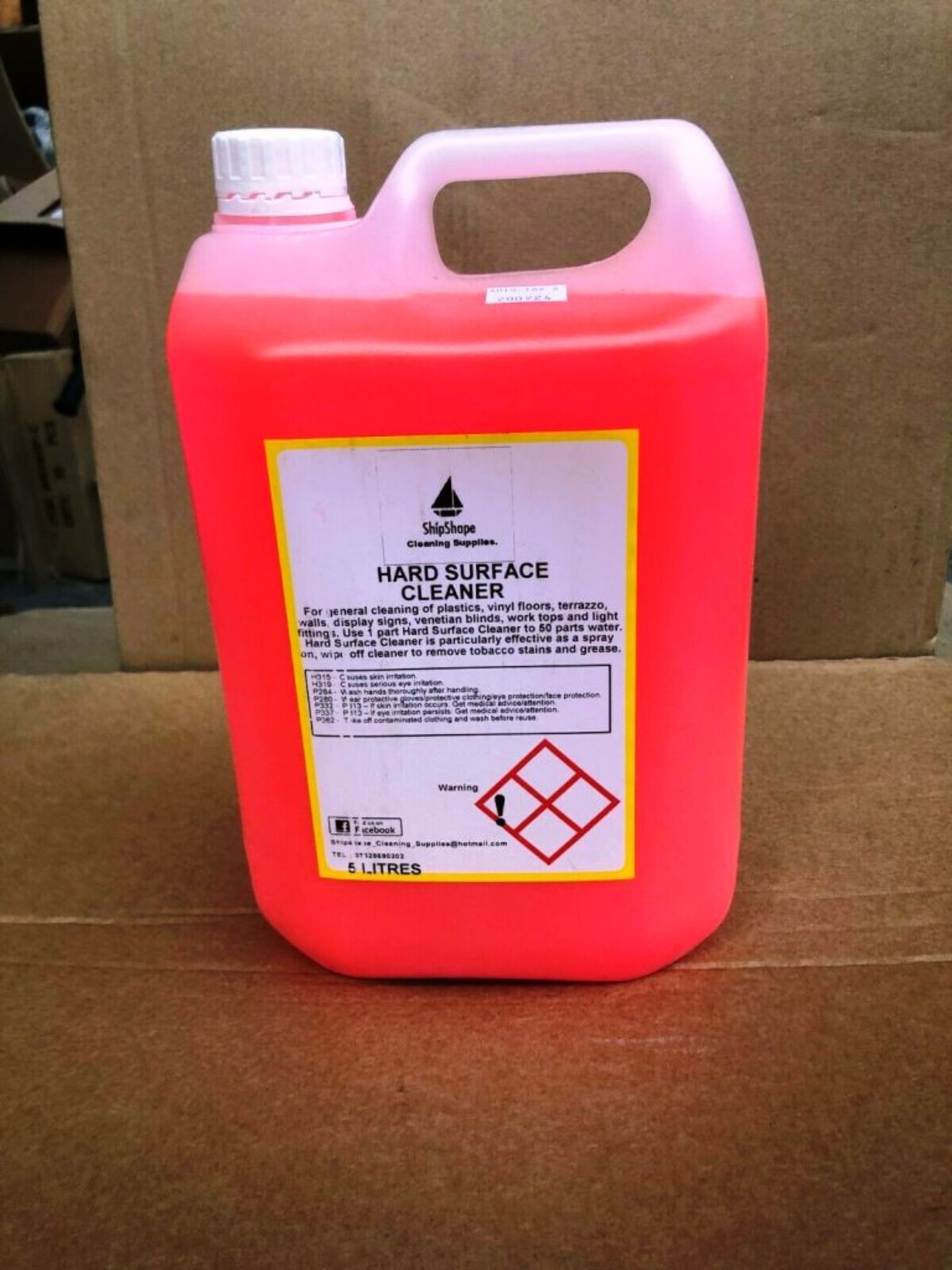 24 X 5L Bottles Of Industrial Strength Hard Surface Cleaner