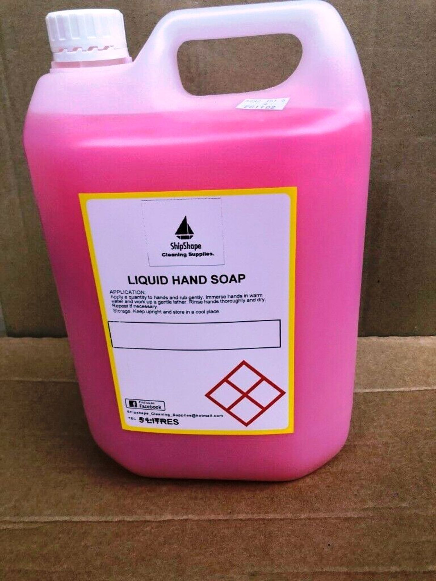 24 X 5L Bottles Of Industrial Strength Hand Soap Pink