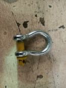 15 x 25 ton yellow pin screw bow shackles (ypufspb25)
