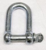1000 x 5mm galvanised commercial dee shackle (comd05)