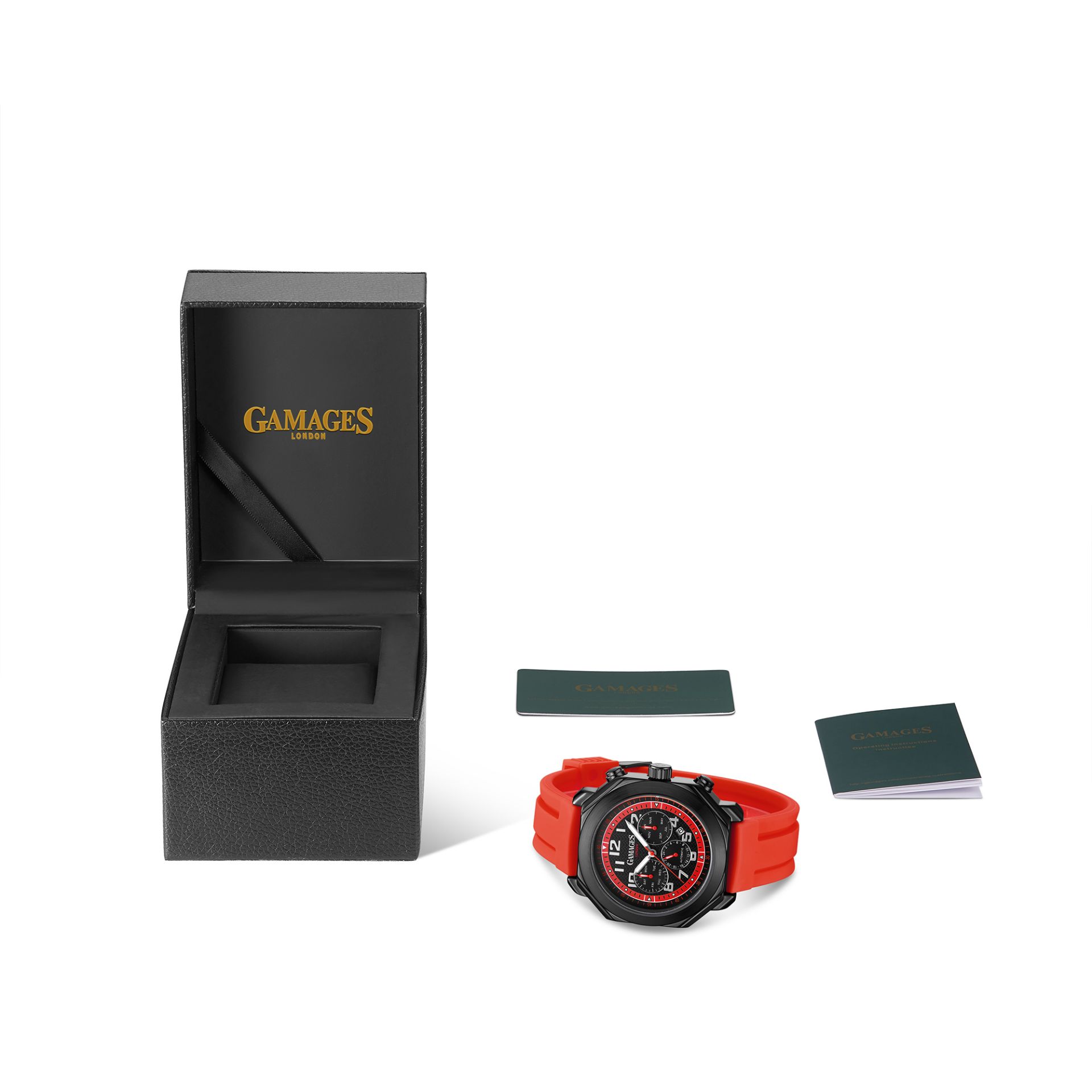 Limited Edition Hand Assembled GAMAGES Hour Timer Contemporary Red – 5 Year Warranty & Free Delivery - Image 3 of 5