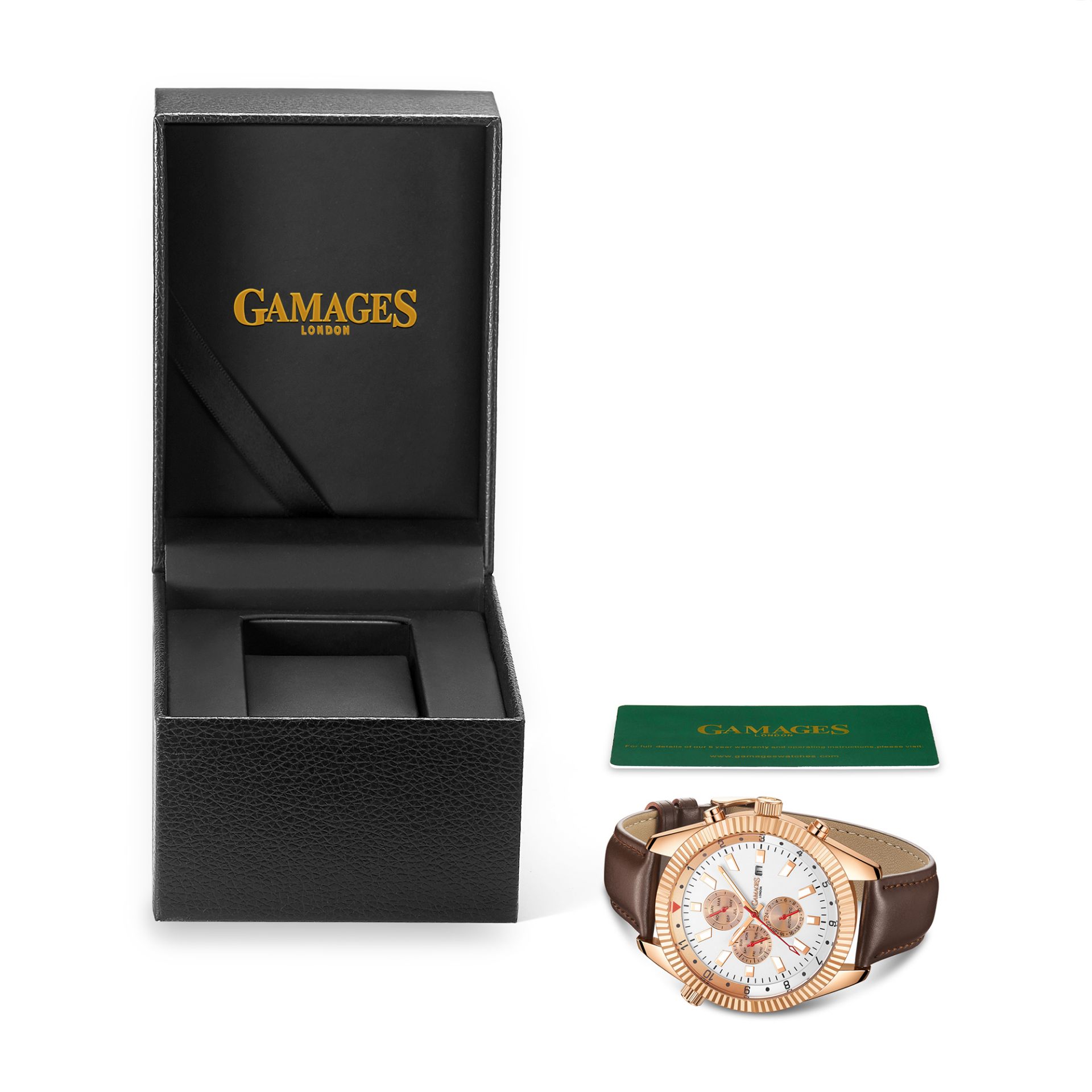 Limited Edition Hand Assembled GAMAGES Hour Rotator Automatic Rose – 5 Year Warranty & Free Delivery - Image 3 of 5
