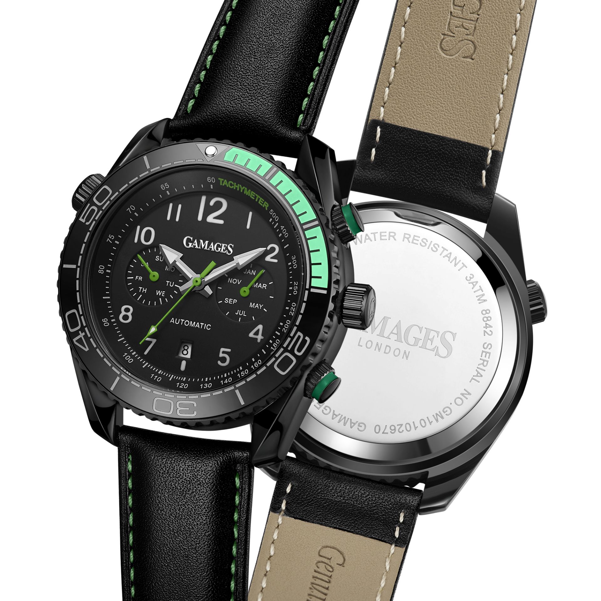 Limited Edition Hand Assembled GAMAGES Supreme Automatic Green – 5 Year Warranty & Free Delivery - Image 6 of 7