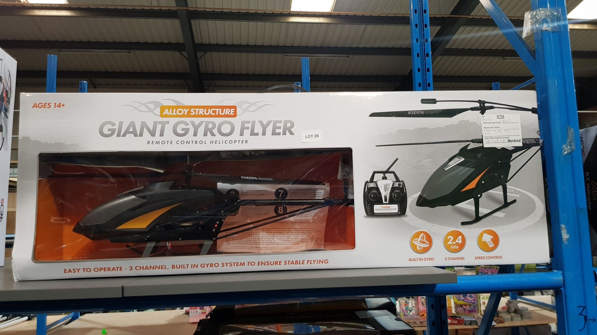 2 X Alloy Structure RC Giant Gyro Flyer