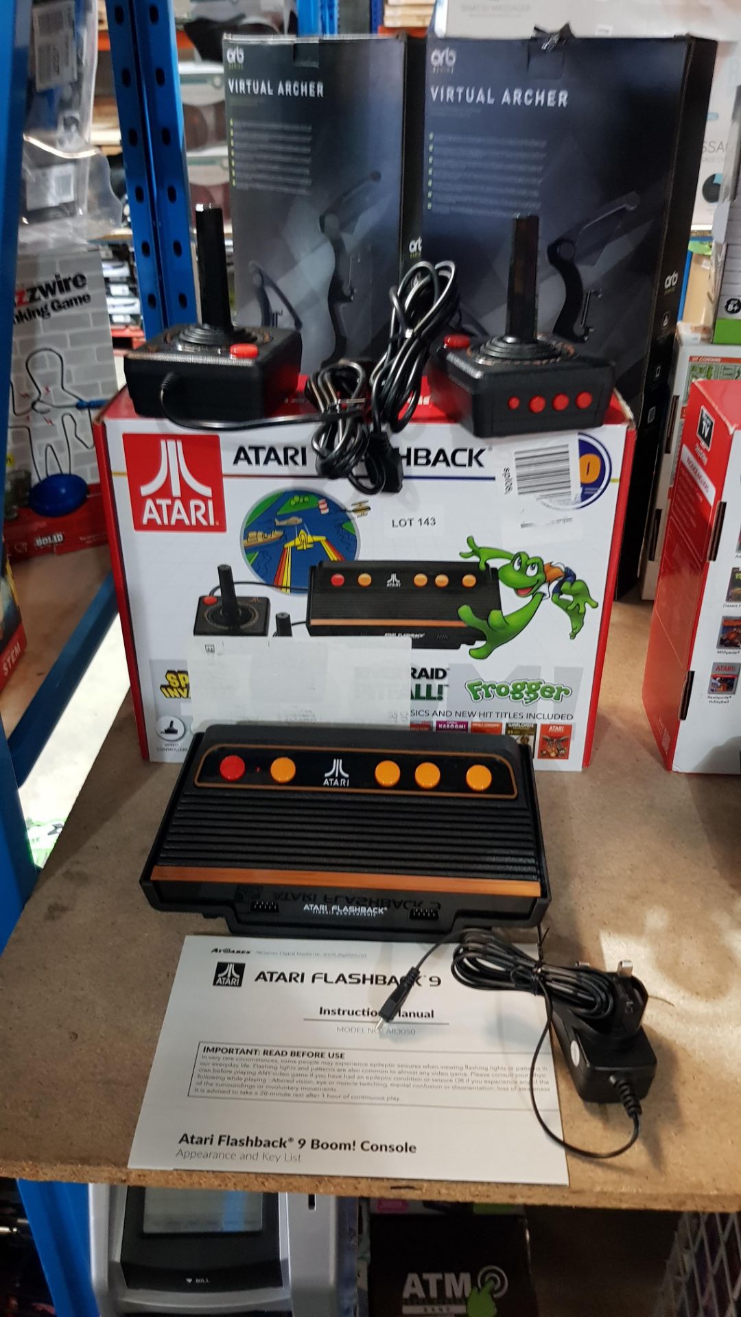 1 X Atari Flashback 9 Retro Gaming Console