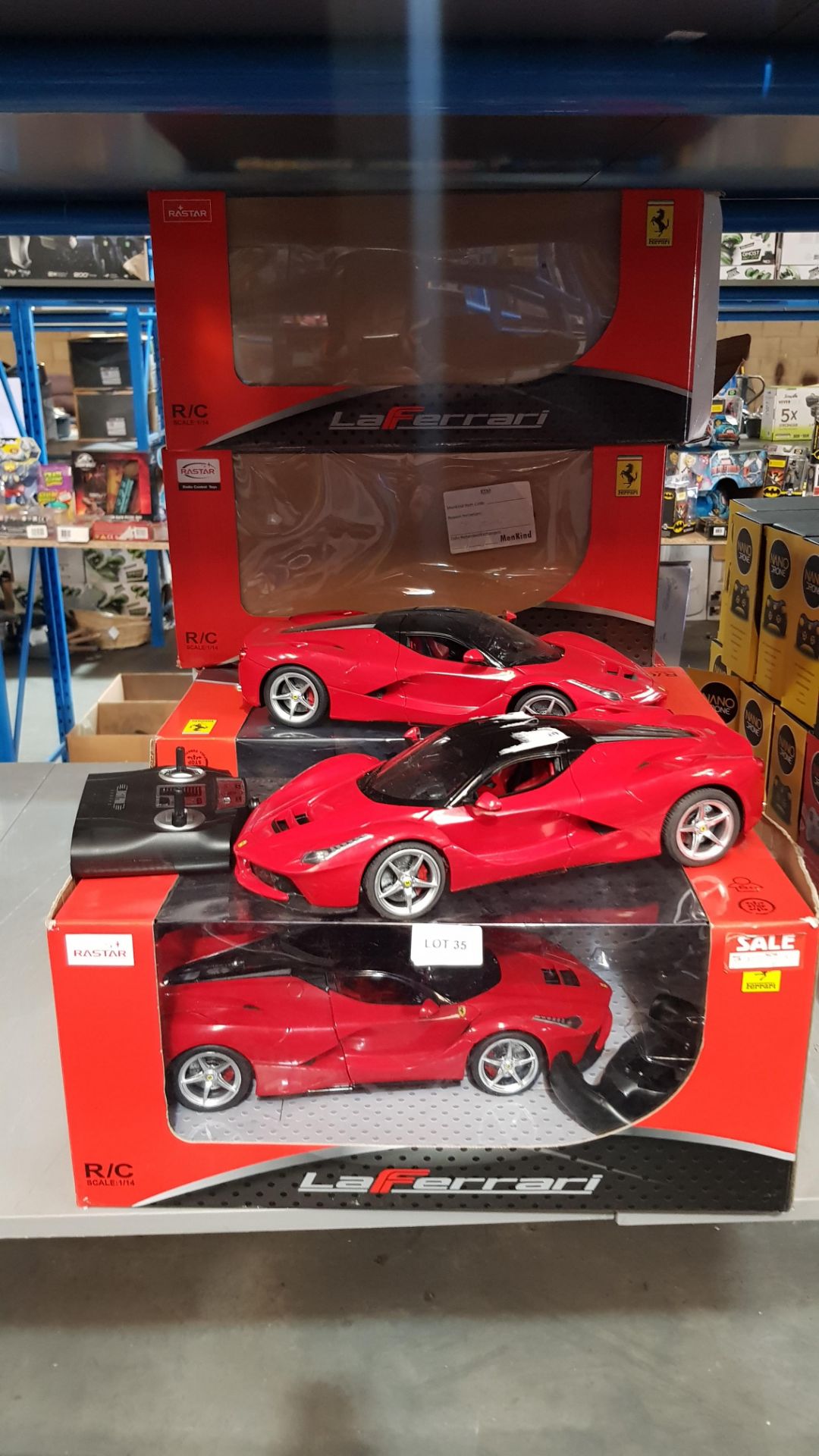 7 X Rastar La Ferrari RC Car (2 X - No Box)