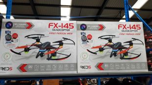 2 X Red 5 FX-145 V2 Quadcopter FPV