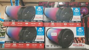 4 X iDance Cyclone 300 Bluetooth Speaker