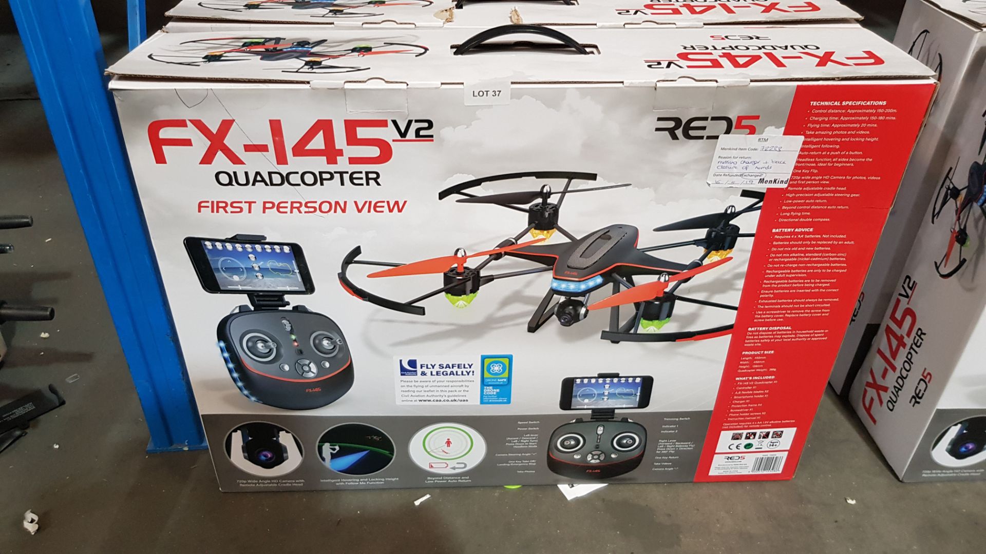 2 X FX-145 V2 Quadcopter FPV
