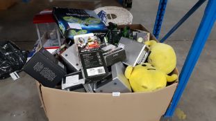 Contents Of Large Box - Mixed Lot To Include HD 1080p Action Camera, Candy Grabber, ATM Money...