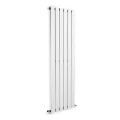 NEW (SA114) 1800x480mm Single White Flat Panel Vertical Radiator. RRP £349.99.This streamline...