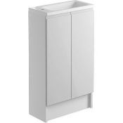 NEW (M55) Bello 500mm Floor Standing Cloakroom Unit. RRP £295.00. Basin not included.Integrate...