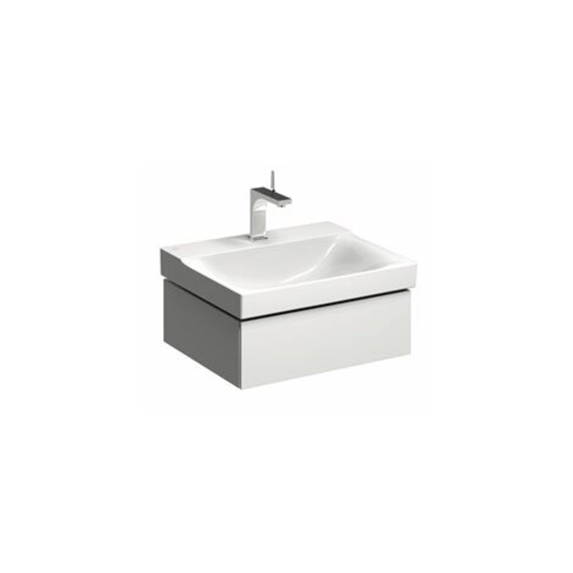 Keramag Xeno 2 Vanity Unit 807160 580X220X462Mm, White, High-Gloss Lacquere. Rrp £422.99.Kera... - Image 2 of 2