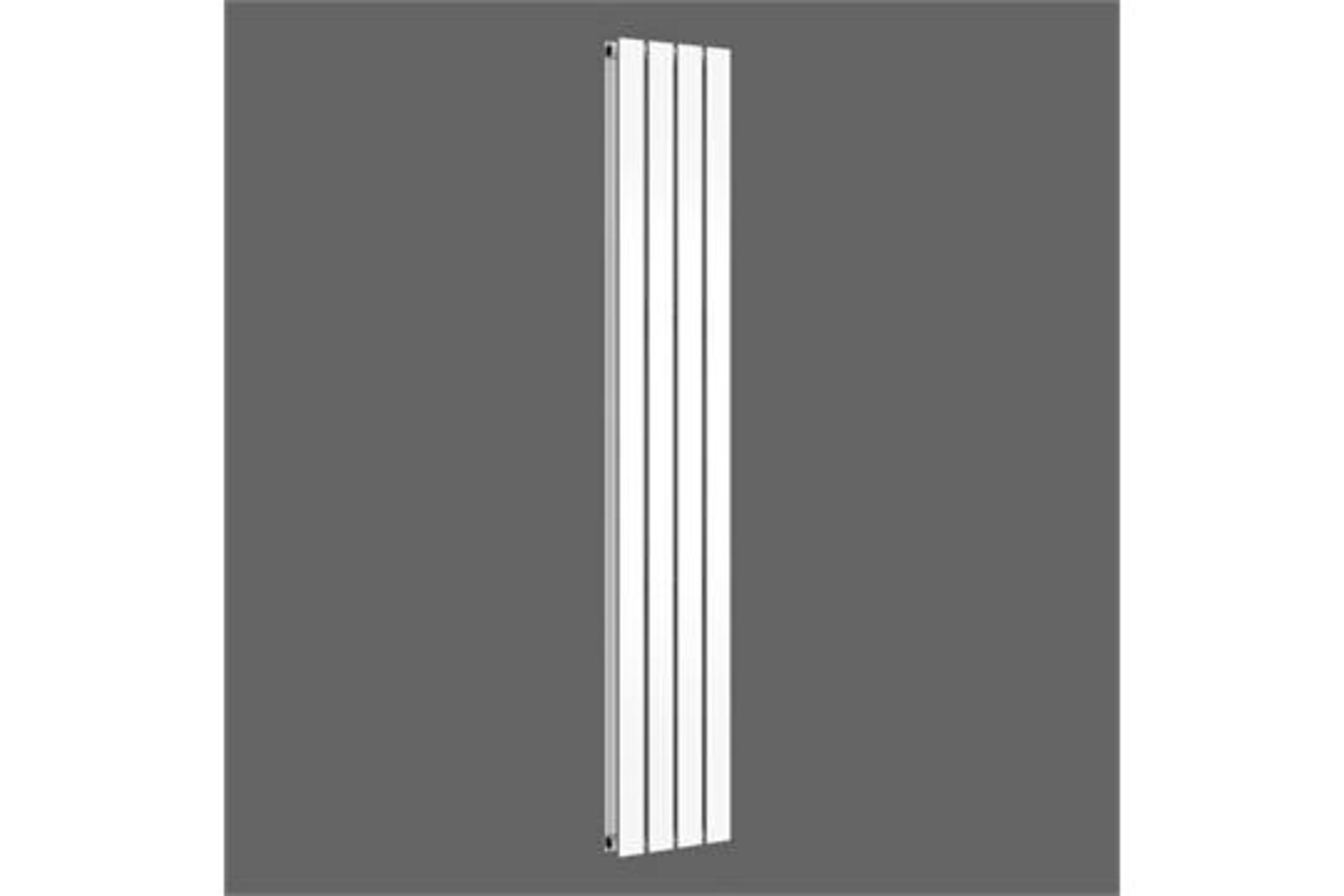 New & Boxed 1800X300Mm Gloss White Double Flat Panel Vertical Radiator.Rrp £349.99.Rc236.Made ... - Image 2 of 2